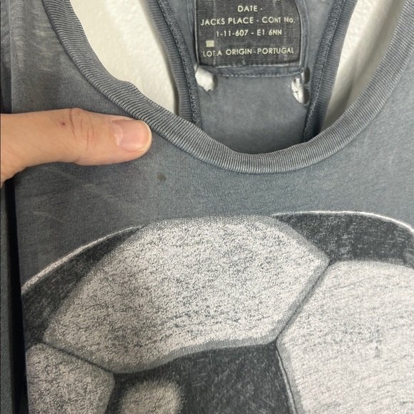 RARE ALLSAINTS 12th Man Soccer Referee gray Vest Tank Top size 10 - Picture 6 of 16